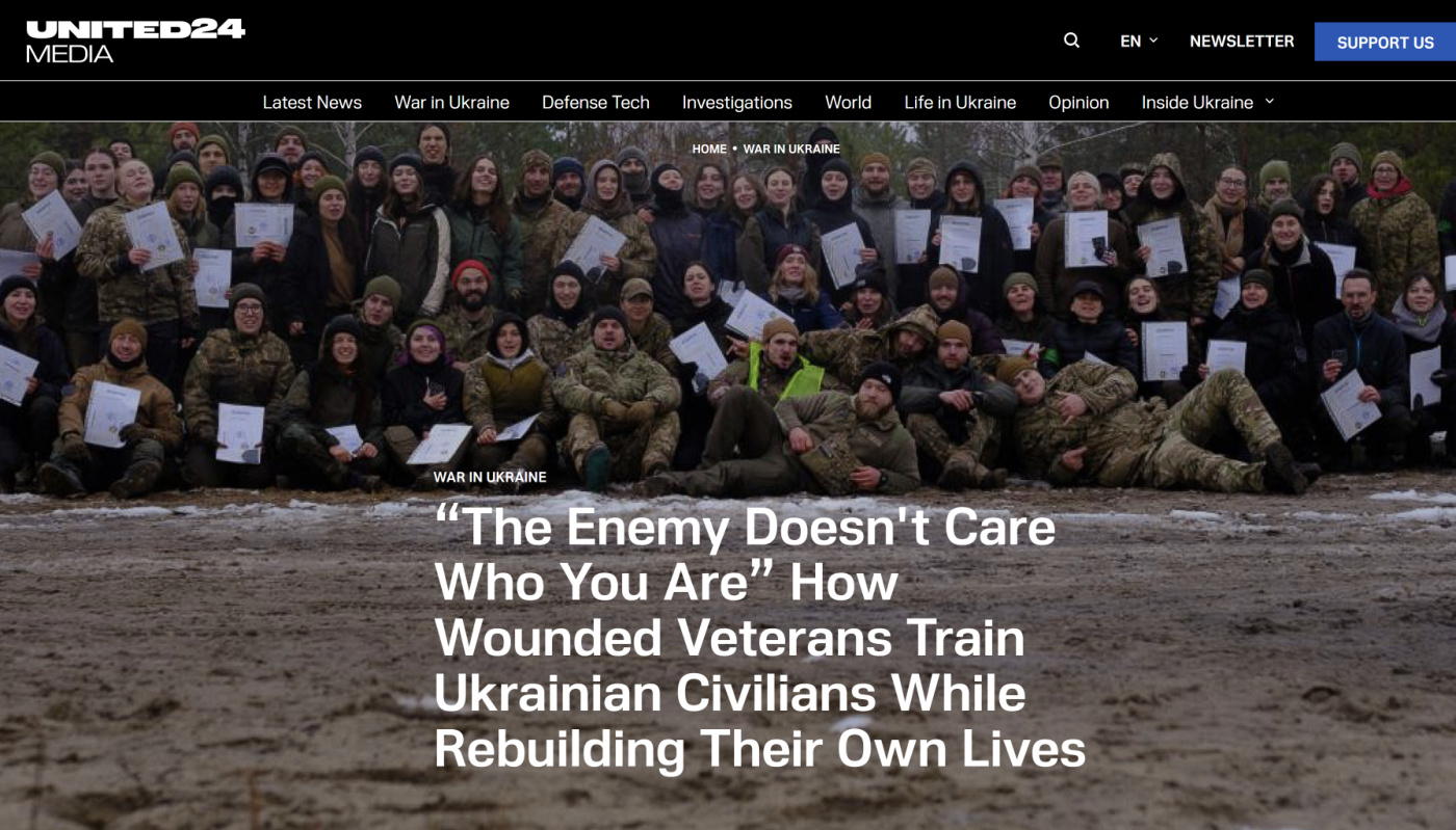“The Enemy Doesn’t Care Who You Are”. How Wounded Veterans Train Ukrainian Civilians While Rebuilding Their Own Lives